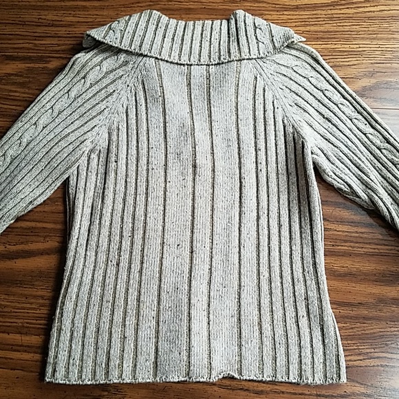 Vintage- SO... GSJC CABLE KNIT SNAP BUTTON SWEATER - Picture 6 of 8